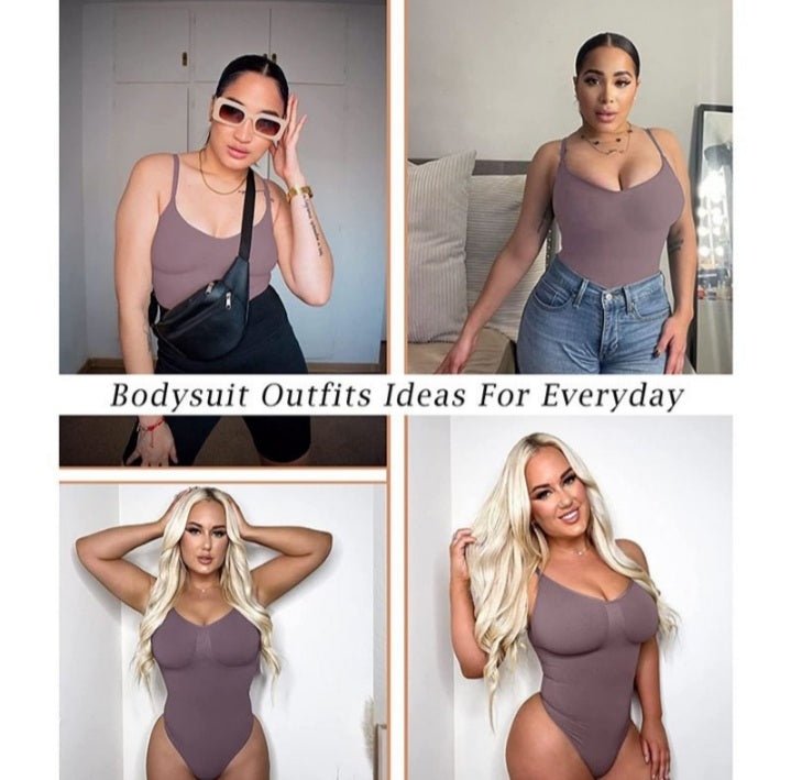 Tummy Controlling, Body Shaping & Sculpting Seamless Thong Bodysuit Shapewear